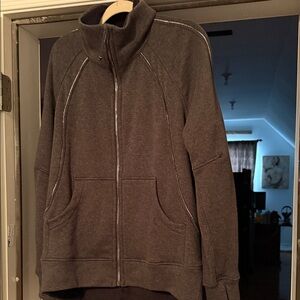 Lululemon fill-zip scuba oversized sweatshirt. Fleece lined. Medium/Large